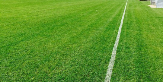 Campo da calcio dopo i lavori